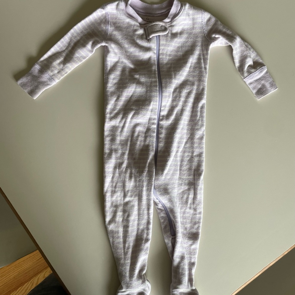 Hanna Andersson Light Purple Kids Pajama Footies
